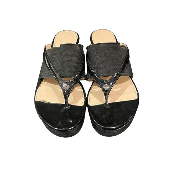 Calvin Klein black Genevieve platform flip flops. Size 5.5‎ - Picture 3 of 8